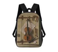 sinyumoney Violin And Musical Instruments Backpack School Bag Travel College Rucksack Backpacks for Boys/Girls/Teenagers 17inch