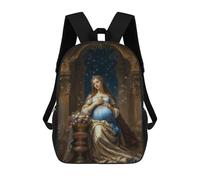 sinyumoney Virgin Mary Children's Backpacks School Backpack 3D Printed Backpack for Kids Travel Rucksacks Book Bags Kids School Bag 17inch