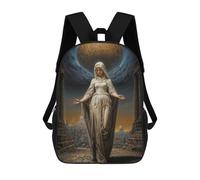 sinyumoney Virgin Mary School Bags High Secondary School Bags Casual Backpack for Campus Outdoor Travel Sports 17inch