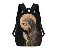sinyumoney Virgin Mary with Golden Halo Backpack School Bag Lightweight Casual Daypack School Backpacks for Girl, Teen Girls 17inch