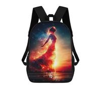 sinyumoney Virgo Zodiac Sign Digital Art Kids Backpack, Backpack School Bag, Backpacks Kids School 3D Printed School Bags for Elementary And Middle School Students Teens Birthday Gift 17inch