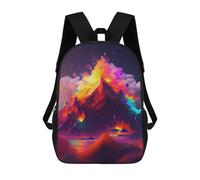 sinyumoney Volcanic Eruption Fantasy School Backpack Large Water Resistant Laptop Backpack for Men, Women & Teenage Boys 17inch