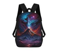 sinyumoney Volcanic Fantasy Landscape School Bags Work Laptop Backpack Rucksack Bag- Perfect for Travel, Work And Daily Use 17inch