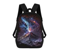 sinyumoney Volcanic Galaxy Landscape-2 Backpack School Bag Lightweight Casual Daypack School Backpacks for Teenage Girls Boys Women Men 17inch