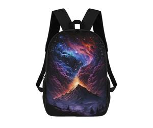 sinyumoney Volcanic Night Sky School Backpack Water Resistant Travel Backpack Computer Bag for Men, Women & Teenage Boys 17inch