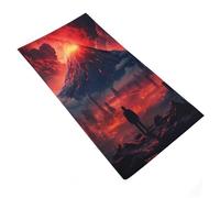 sinyumoney Volcano Eruption Cityscape Bathroom Towels Set Absorbent Quick Drying Towel Super Soft Hotel Quality 35x73cm