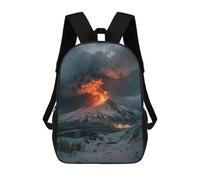 sinyumoney Volcano Eruption in Winter-1 Rucksack Water Resistant Travel Backpack Computer Bag for Campus Outdoor Travel Sports 17inch