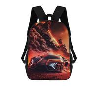 sinyumoney Volcano Racing Adventure Backpack School Work Business College School for Men, Women & Teenage Boys 17inch