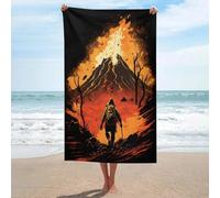 sinyumoney Volcano's Edge A Solo Journey Basics Towel Set Water Absorbent Bathroom Beach Towel for Spa Gym Hotel & Everyday Bathroom 130cm*80cm