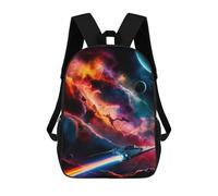 sinyumoney Voyage Through The Cosmic School Backpack School Bags for Girls Boys Backpack with Pocket Fashion School Bag Kids Backpack 17inch