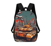 sinyumoney War Tank Backpack School Bag Large Water Resistant Laptop Backpack for School/Work/Travel 17inch