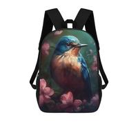 sinyumoney Warbler Bird Mythological Backpacks Kids Student Schoolbag 3D Printed Backpacks Elementary And Middle School Students Backpacks for Boys Girls 17inch