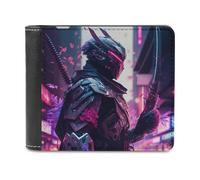 sinyumoney Warrior Armor-7 3D Print Wallet Credit Cards Coins RFID Blocking Stylish Banknote Compartments Purse Everyday Use 11.7cm*9.5cm