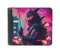 sinyumoney Warrior with Katana 3D Print Clutch Purse ID Window Coin Banknote Compartments Slim Elegant Purse for Boys Girls 11.7cm*9.5cm