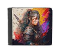 sinyumoney Warrior's Dawn Artistic Fusion 3D Print Clutch Purse Multiple Slots RFID Blocking Stylish Slots Note Section Wallets Youth Guys 11.7cm*9.5cm