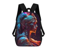 sinyumoney Warrior's Flame Backpack School Water Resistant Travel Backpack Computer Bag for Girls Boys Teenage 17inch