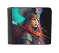 sinyumoney Warrior's Majesty 3D Print Clutch Purse Credit Card Slots Banknote Compartments Slim Elegant Wallets for Boys Girls 11.7cm*9.5cm