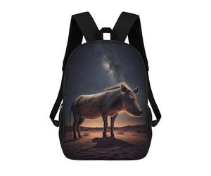 sinyumoney Warthog Under The Stars School Backpack Water Resistant Travel Backpack Computer Bag for School/Work/Travel 17inch