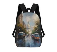 sinyumoney Washington DC Art USA Children’s Backpack Girls Boys, Rucksack Bag, Daypack, Primary School, Perfect for Back to Kids School Or PE, Gifts And Travel 17inch
