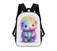 sinyumoney Watercolor Baby Echidna Backpack 3D Printed Kids School Backpack High Capacity Travel Backpacks Book Bags Kids Backpack 17inch