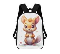 sinyumoney Watercolor Baby Squirrel Backpack School Rucksack Casual Daypacks School Work Travel Bag- Perfect for Travel, Work And Daily Use 17inch