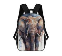 sinyumoney Watercolor Elephant Majesty School Backpack Water Resistant Computer Rucksack for Teenage Girls Boys Women Men 17inch