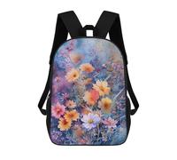 sinyumoney Watercolor Flowers Backpack School Business Durable Laptop Bag for Camping Outdoor Adventures And Daily Travel 17inch