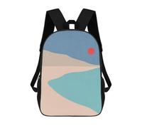 sinyumoney Watercolor Landscape 5 Backpack 3D Printed School Bag For Boys High Capacity Travel Backpacks Book Bags Boys School Bag Mochila 17inch