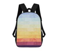 sinyumoney Watercolor Landscape A2 Backpacks Children's Backpacks School Bag 3D Printed Children's School Backpack Fashion Travel Backpacks for Kids Elementary Middle School 17inch