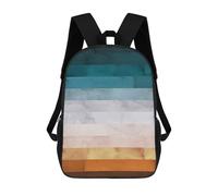 sinyumoney Watercolor Landscape A3 School Bags School Secondary High School College Backpack Travel for Campus Outdoor Travel Sports 17inch