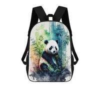 sinyumoney Watercolor Panda School Backpack Water Resistant Travel Backpack Computer Bag - Perfect for Travel, Work And Daily Use 17inch