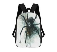 sinyumoney Watercolor Spider Illustration Backpack School Bag High Secondary School Bags Casual Backpack for Campus Outdoor Travel Sports 17inch