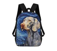 sinyumoney Weimaraner Dog Rucksack Daypacks Business Backpack Water Resistant Bookbag for Men/Women 17inch