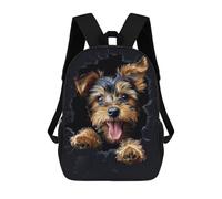 sinyumoney Welsh Terrier Dog Backpacks Kids School Backpack Fashion School Bag 3D Printed School Bag for Boys Elementary And Middle School Students 17inch