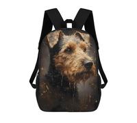 sinyumoney Welsh Terrier Dog Precious Kids' Backpack 3D Printing School Bag Boys Cool Daypacks Casual Knapsack Fun Back Bag for Kids And Teenager 17inch