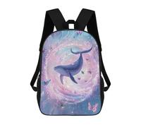 sinyumoney Whale And Butterfly Dreamscape Backpack School Bag Business Durable Laptop Bag for Boys/Girls/Teenagers 17inch