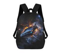 sinyumoney Whale Animal Beautiful Fantasy Backpack School Fashion Stationery Backpack Waterproof Casual Daypacks for Boys/Girls/Teenagers 17inch