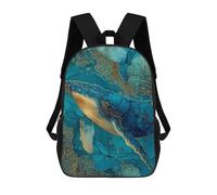 sinyumoney Whale Art Print Ocean Decor-7 School Backpack for Girls 17inch Casual Daypack Lightweight Rucksack Boy Girl Backpack for Middle School Students
