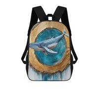 sinyumoney Whale Artwork Ocean Decor School Bags Large Water Resistant Laptop Backpack - Perfect for Travel, Work And Daily Use 17inch