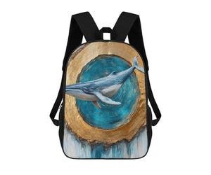sinyumoney Whale Artwork Ocean Decor School Bags Large Water Resistant Laptop Backpack - Perfect for Travel, Work And Daily Use 17inch