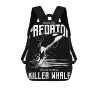 sinyumoney Whale Backpacks Kids School Backpack School Bag 3D Printed School Bag for Boys Elementary And Middle School Students 17inch