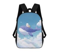 sinyumoney Whale Bears Sky Adventure Casual Daypack Backpacks School Bag for Girls Boys High College Teens Knapsack Men Women Travel Laptop Rucksack College Bookbag 17inch