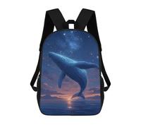 sinyumoney Whale Breaching at Sunset Rucksack Rucksack Casual Daypacks School Work Travel Bag for Men, Women & Teenage Boys 17inch