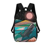 sinyumoney Whale Children’s Backpack Girls Boys, Rucksack Bag, Daypack, Primary School, Perfect for Back to Kids School Or PE, Gifts And Travel 17inch