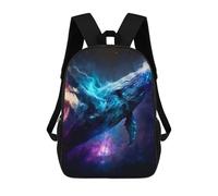 sinyumoney Whale Children's Backpacks School Backpack 3D Printed for Kids Travel Rucksacks Book Bags Kids 17inch School Bag