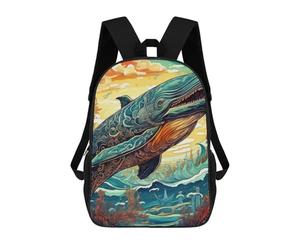sinyumoney Whale Dreamscape-2 3D Printed Children's School Backpack for Kids Travel Rucksacks Book Bags Kids School Bag 17inch