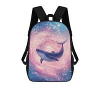 sinyumoney Whale in Cosmic Swirl-1 School Backpack Business Durable Laptop Bag for Camping Outdoor Adventures And Daily Travel 17inch