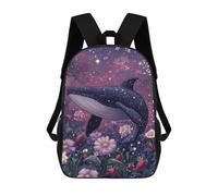 sinyumoney Whale in Fantasy Garden-1 School Backpack Water Resistant School Bag Business Backpack for Men/Women 17inch