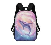 sinyumoney Whale in Space Artwork-1 Backpack School Lightweight Airport College Students Back Pack for School/Work/Travel 17inch