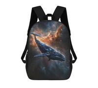 sinyumoney Whale in Space Artwork-2 Backpack School Bag Lightweight Casual Daypack School Backpacks for Teenage Girls Boys Women Men 17inch